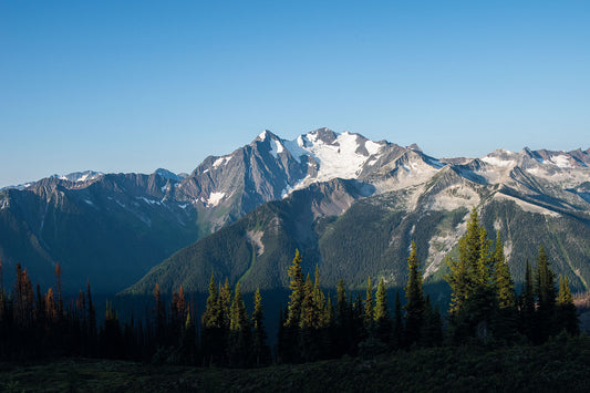 Mt.Cooper and the Spokane Glacier, in the Goat Range of British Columbia, fine art landscape photography by Ashley Voykin.